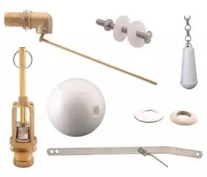 KIT COMPLETO WC VALVULA 4 GUIA