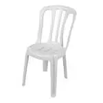 SILLA RESINA BISTRO BLANCO