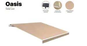 TOLDO MANUAL ALUM SOLAR LED 4X