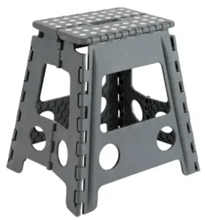 TABURETE PLEGABLE 29X22X39 GRI