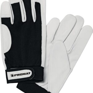 GUANTE NAPA/TEXTIL MAIN GR/NE