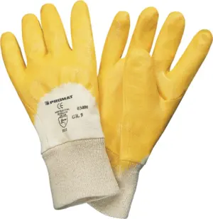 GUANTE NITRILO LABIO AMARILLO