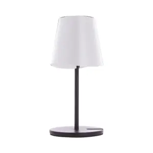 LAMPARA DE MESA DE METAL BLANC