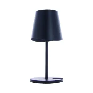 LAMPARA DE MESA DE METAL NEGRO