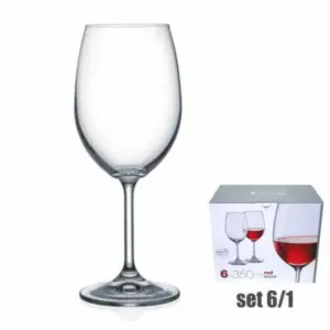 6 COPA AGUA/VINO CRISTAL BOHE