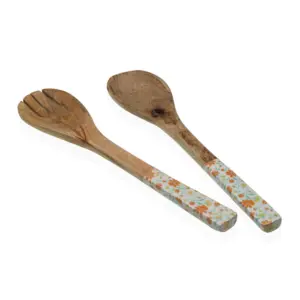 CUBIERTOS ENSALADA MADERA CLIV