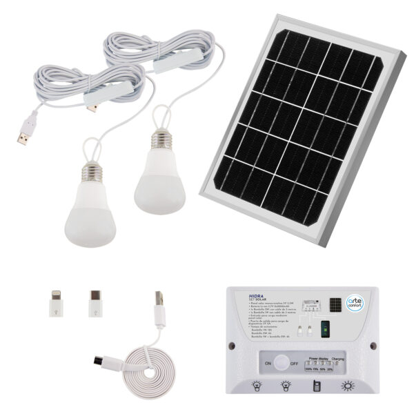 SET SOLAR HIDRA BOMBILLAS + PA