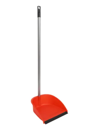 RECOGEDOR PALO PERFIL GOMA ROJ