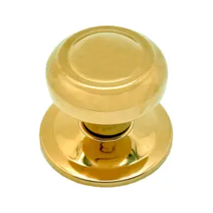 POMO PUERTA FIJO 70MM ARO PVD