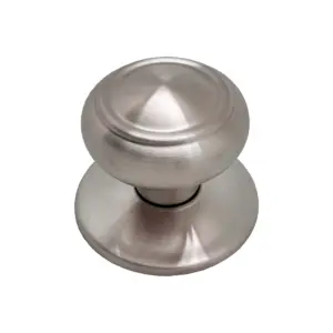 POMO PUERTA FIJO 70MM ARO INOX