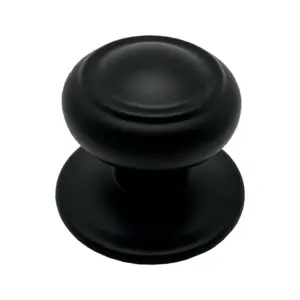 POMO PUERTA FIJO 70MM ARO NEGR