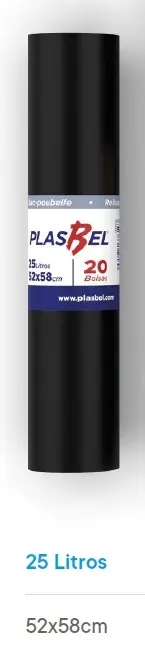 BOLSA BASURA 25L 20U 52 X 58 C