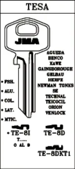 LLAVE ALUMINIO JMA TE-8I VERDE