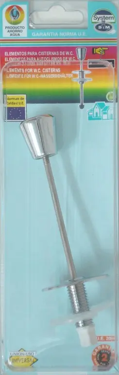 TIRADOR CROMO RECTO 114 MM