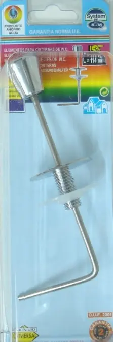 TIRADOR CROMO ANGULAR 114 MM