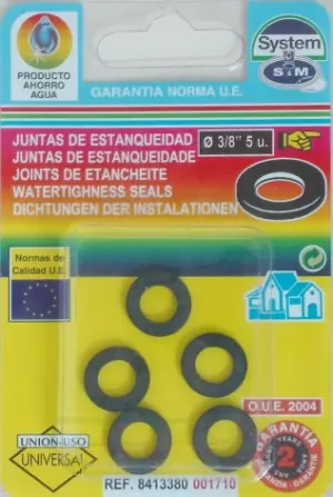 JUNTA PLANA 3/8" 5 PZ