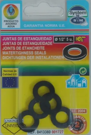 JUNTA PLANA 1/2" 5 PZ