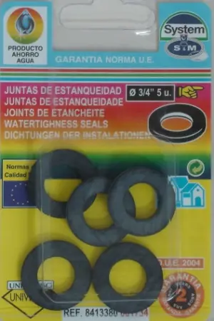 JUNTA PLANA 3/4" 5 PZ