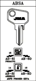 LLAVE ACERO JMA AB-6D