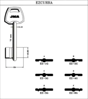 LLAVE LATON JMA EZ-1G