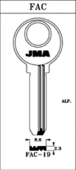 LLAVE ALPACA JMA FAC-19