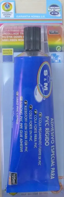 PEGAMENTO PVC RIGIDO 125 GR S&