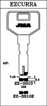 LLAVE ALPACA JMA EZ-DS10E