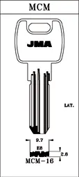 LLAVE LATON JMA MCM-16E8