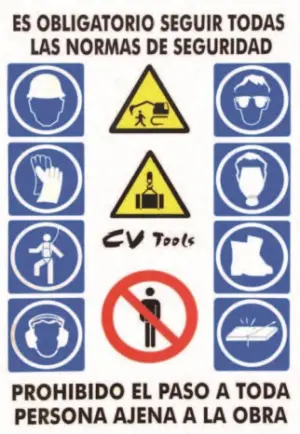 CARTEL SEÑAL.COMBINADA PVC 100