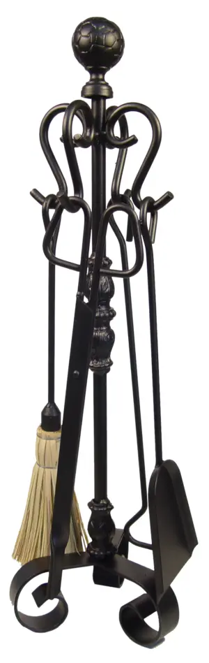 JUEGO CHIMENEA CAL. BOLA FORJA