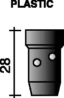 DIFUSOR GAS 28MM PARA QUEMADOR
