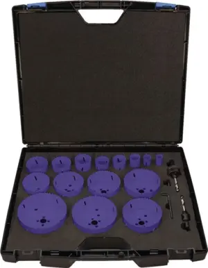 CORONA PERFORADORA JGO 17PZ Ø