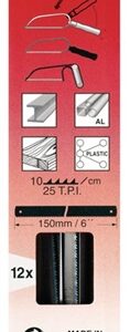 HOJA SIERRA MANO 150MM 25TPI U