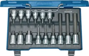 LLAVES VASO 1/2" HEXAGONAL 15P