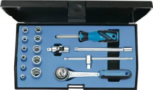 LLAVE VASO HEXAG. 1/4 4-13MM+A