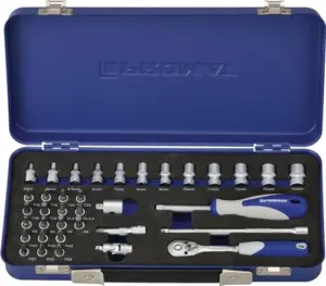 LLAVE VASO 1/4 JGO 36PZ: 16HEX