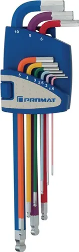 LLAVE ALLEN HEXAG. 1,5-10MM LA