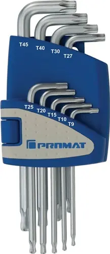 LLAVE ALLEN TORX T9-T45 LARGA