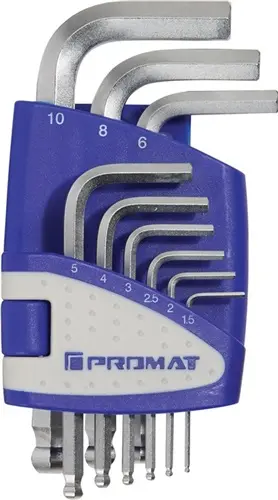 LLAVE ALLEN HEXAG. 1,5-10MM CO