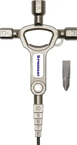 LLAVE CABINA CONTROL GAS-AGUA-