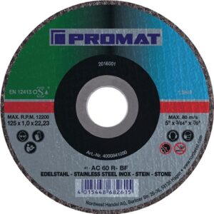DISCO CORTE METAL/PIEDRA Ø115X