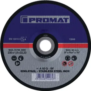 DISCO CORTE INOX Ø115X1,5MM 40