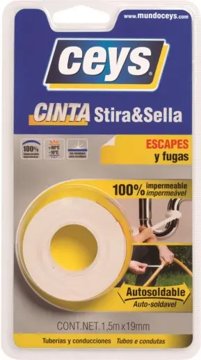 CINTA AUTOV. 3MT X 19MM BLANCO