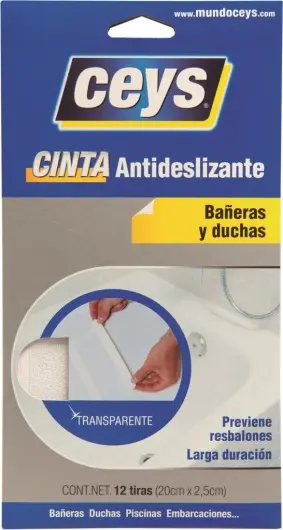 ANTIDESLIZANTE TIRAS 2,5CMX25M