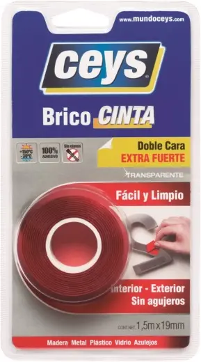 CINTA ADH D/CARA 19MMX 1,5MT C