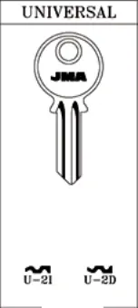 LLAVE ACERO JMA U-2D