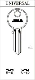 LLAVE ACERO JMA U-4D