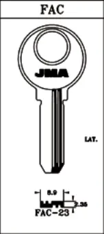 LLAVE LATON JMA FAC-23