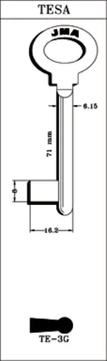 LLAVE LATON JMA TE-3G