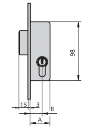 CERRADURA MET.EMB. 1983A E-20M